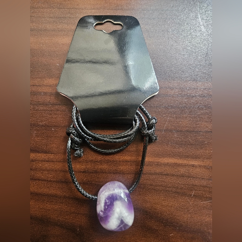 Tumbled Amethyst Gem Necklace